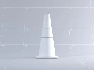 Toronto Safety Cone 01 3D model