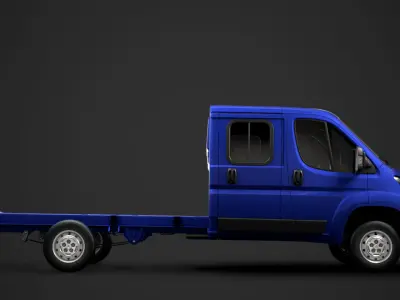 Citroen Jumper Relay Chassis Truck Crew Cab 4035XL WB 2020 3D model