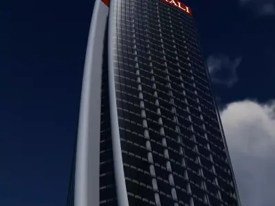 Torre Generali City Life Milano By Zaha Hadid 3D model