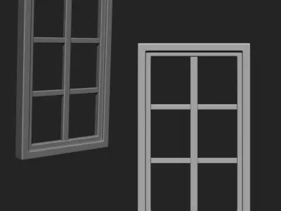 Wooden Window IMM Brush Pack 21 in One 3D model