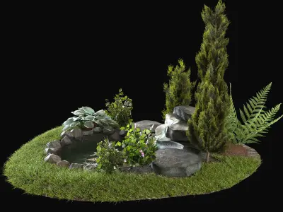 Alpine hill 3D model