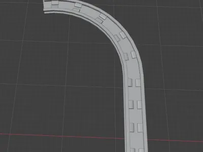 Metro Tracks  Free low-poly 3D model