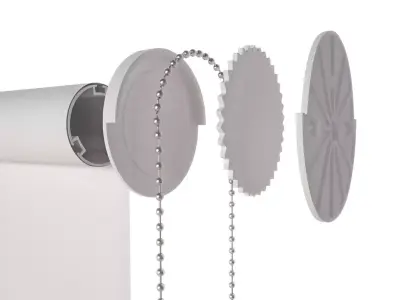 Detailed Roller Blinds 3D model