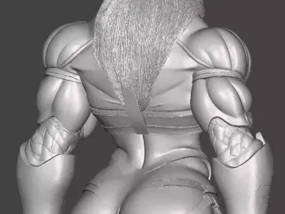 Sci-Fi girl 3D print model