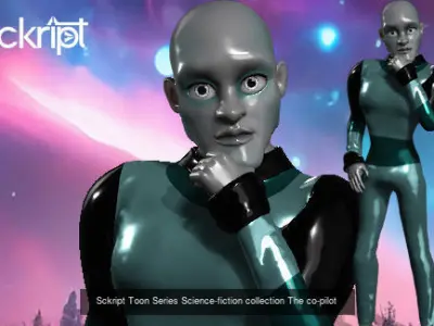 Sckript Toon Series Science-fiction collection 3D Model Pack