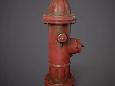 Hydrant - Gameready Asset Low-poly 3D model