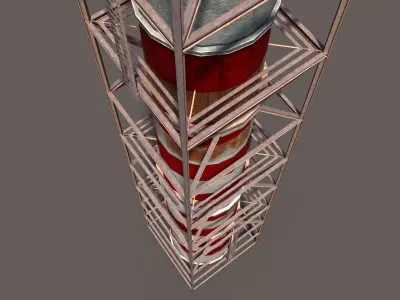 Chimney Low Poly 3d Model3 Low-poly 3D model