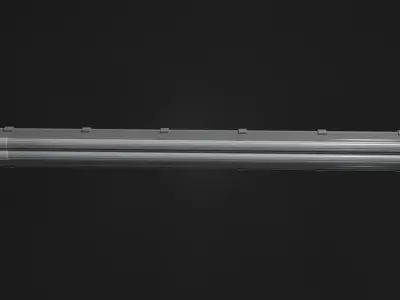 Fluorescent Lamp Low-poly 3D model get