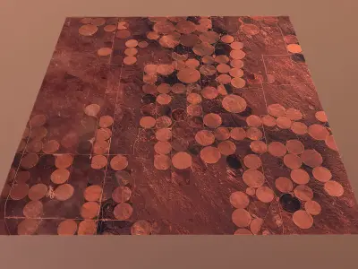 Mars Base Mars Landscape Red Planet Environment Mars Planet Low-poly 3D model