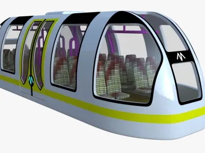 Passenger transporters collection 3D model