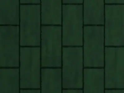 Green Metal Copper Roof PBR Seamless Texture