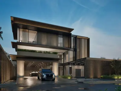 Modern House Design - Lumiere Maison 3D model