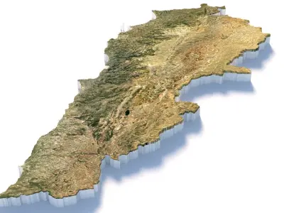 Lebanon Terrain Country 3D model