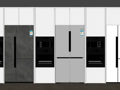 Fridge-freezer Bosch KAF96P90TI 3D model