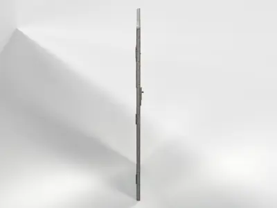 Old Prison Jail Door Low-poly 3D model