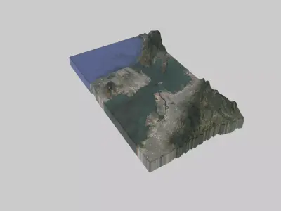 San Francisco City Low-poly 3D model