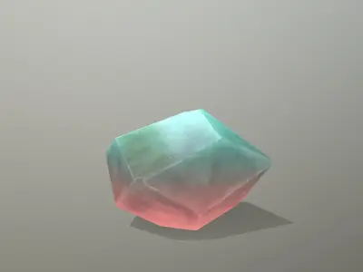 Crystal Set stone Low-poly 3D model purchase