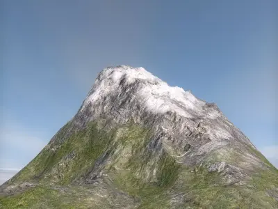 Terrain mountain 3D model
