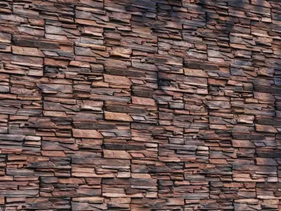 Decorative stone for facades 3D model