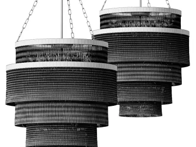 Aloha Fringe Chandelier 3D model