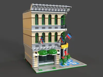 Lego Shop Low-poly 3D model