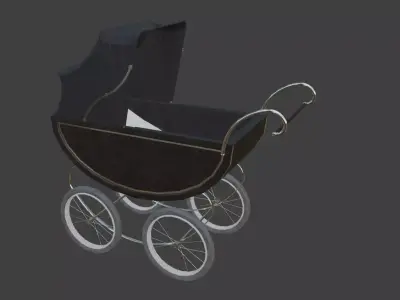 Victorian stroller 3D model