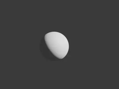 high poly ball for stuff  3D model