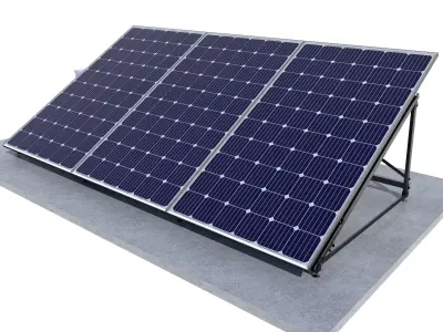 Solar panels 3D model