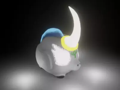 NightHorn and LightHorn Lp Low-poly 3D model