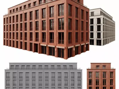 Bard College Student Residential Building 3D model