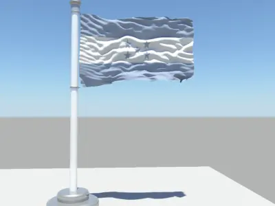 Honduras flag 3D model