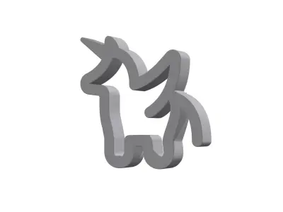 3d alicorn Low-poly 3D model