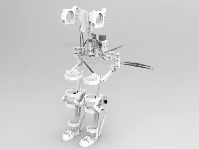 Robot spine structure and auxiliary exoskeleton device 3D model