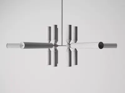 Gabriel Scott Kaleidoscope 12 Geometric Glass Chandelier Model 3D model