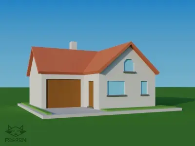 20 LowPoly houses Low-poly 3D model