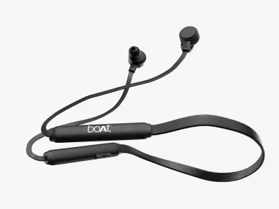 Boat103 bluetooth headphone in black Low-poly 3D model