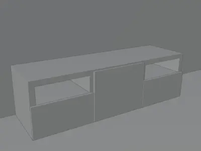 TV Media Stand Free 3D model