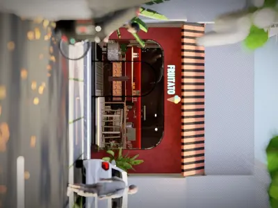 ice cream parlor 3D model