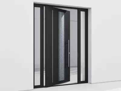 Aluminium door 126 3D model