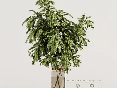 Collaction Plants Bouquet 24 3D model