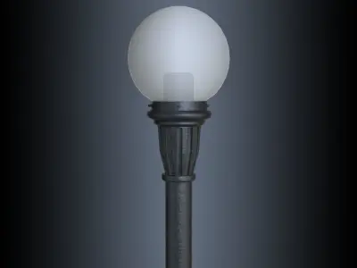 AmericanElectricLighting LCR series Cresthill street lamp 3D model