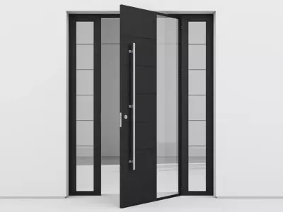 Aluminium door 156 3D model