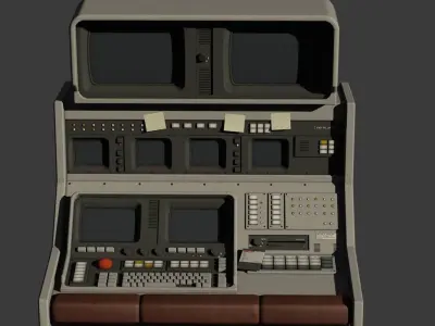 Control Desk Low-poly 3D model