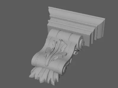 pilaster decorative corbel 3D model purchase