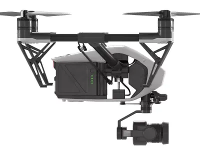 DJI Inspire 2 drone 3D model