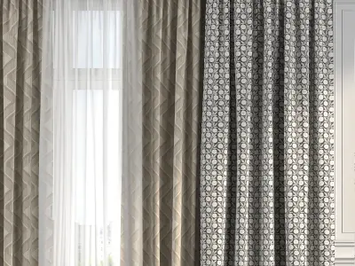 Curtain Set 199 3D model
