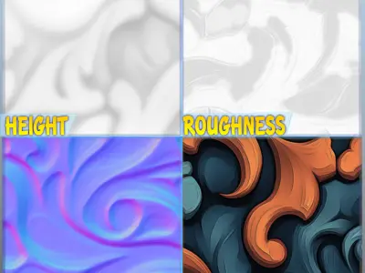  Stylized Ornaments Seamless Texture Texture