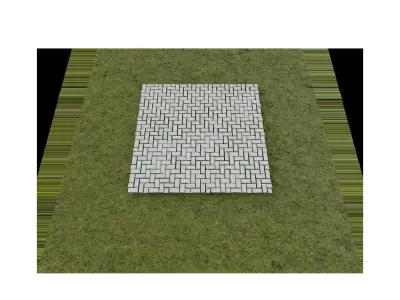 Brick Paver Texture Seamless 3D model