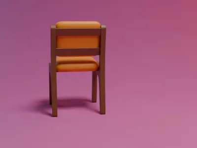 Stylized chair 3D model