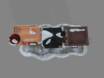 snow houses 3D model